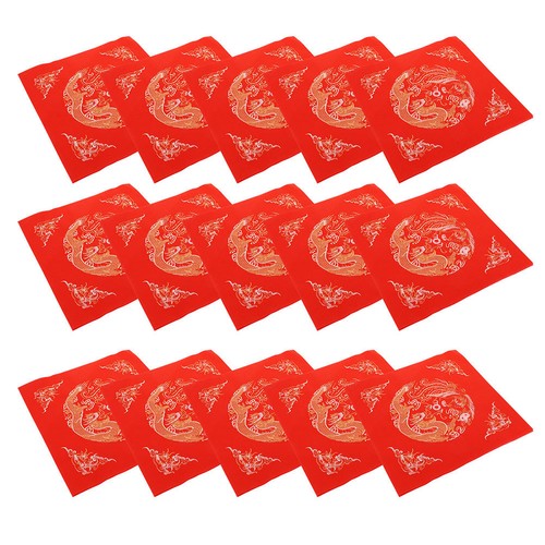 Pezzi carta riso rossa - carta,
